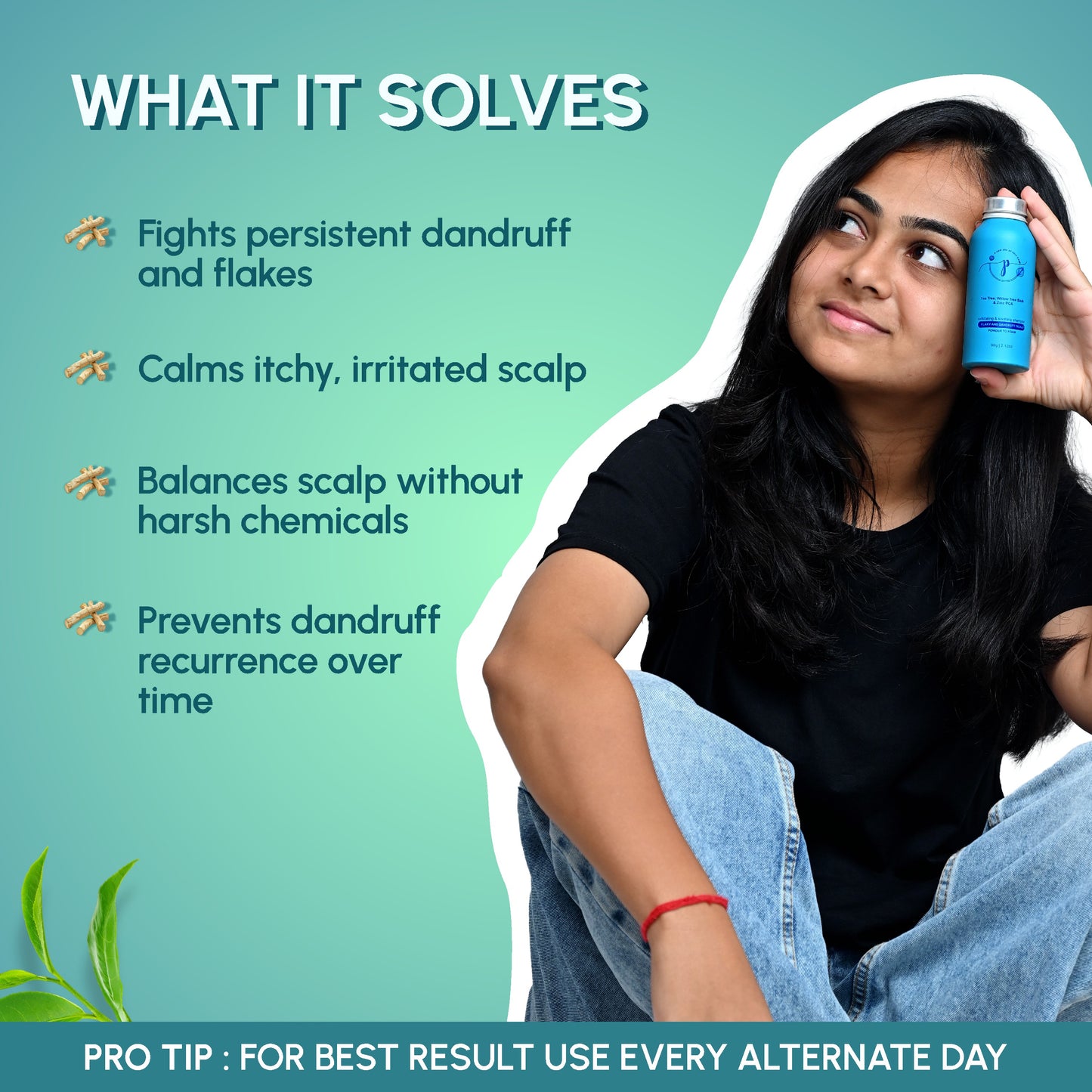 Anti-Dandruff Powder Shampoo